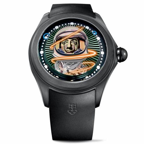 Corum Big Bubble Magical 52 PVD Titanium / Elisabetta Fantone - Dali / Rubber