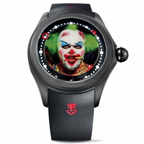 Corum Big Bubble Magical 52 PVD Titanium / Matt Barnes - Clown / Rubber