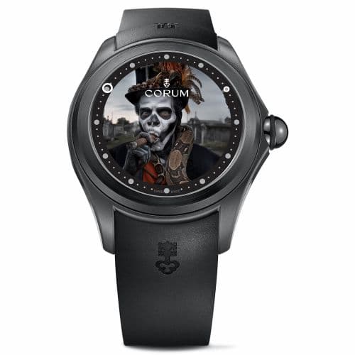 Corum Big Bubble Magical 52 PVD Titanium / Matt Barnes - Magical Vodoo / Rubber