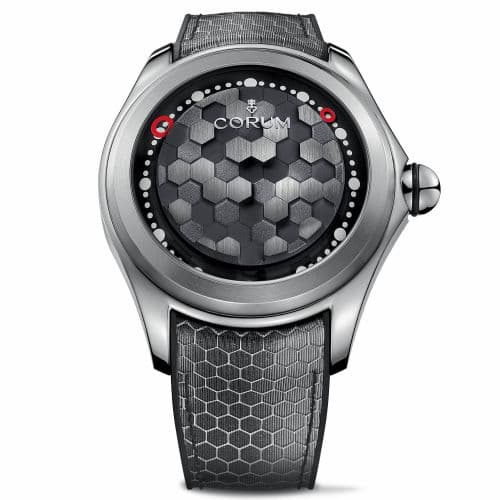 Corum Big Bubble Magical 52 Titanium / Hexagon / Rubber