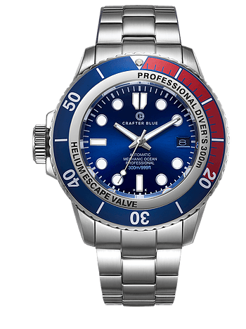 Crafter Blue Mechanic Ocean 45MM MOSS002.SB.RB