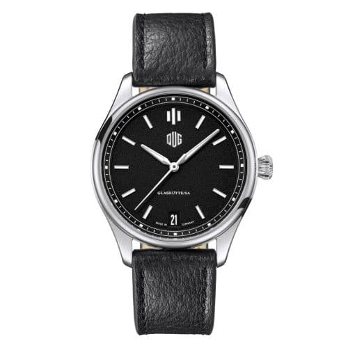 Deutsche Uhrenmanufaktur Glashütte Purist Typ 1 Datum Stainless Steel / Black