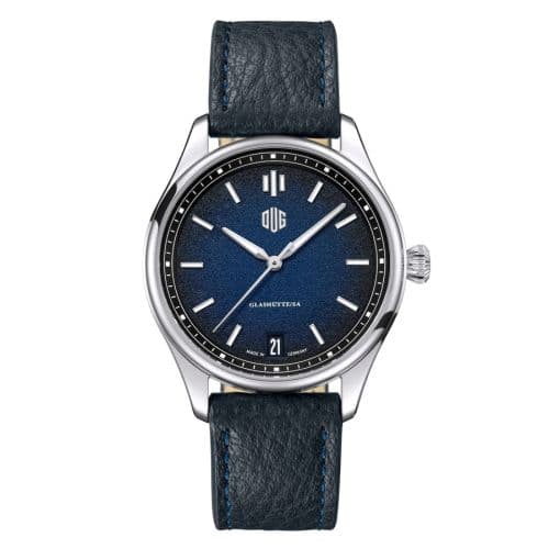 Deutsche Uhrenmanufaktur Glashütte Purist Typ 1 Datum Stainless Steel / Blue