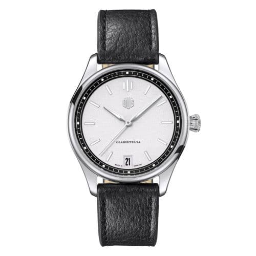 Deutsche Uhrenmanufaktur Glashütte Purist Typ 1 Datum Stainless Steel / White