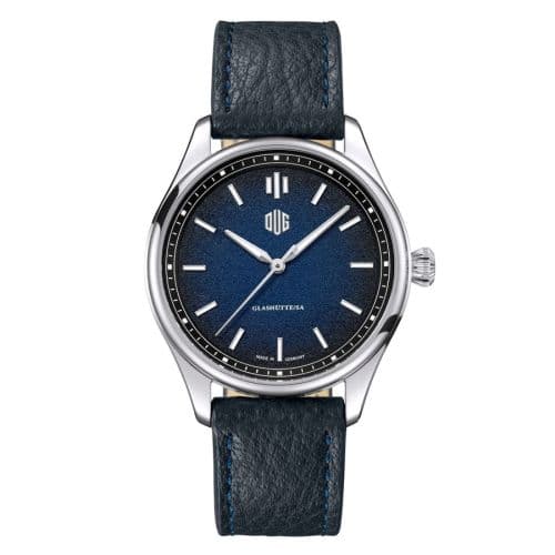 Deutsche Uhrenmanufaktur Glashütte Purist Typ 1 Stainless Steel / Blue