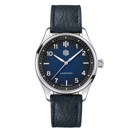 Deutsche Uhrenmanufaktur Glashütte Purist Typ 2 Stainless Steel / Blue