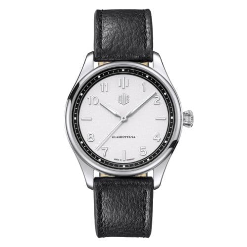 Deutsche Uhrenmanufaktur Glashütte Purist Typ 2 Stainless Steel / White