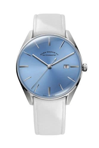 Elka Watch Co. D-Series Stainless Steel / Baby Blue / Leather