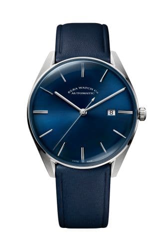 Elka Watch Co. D-Series Stainless Steel / Blue / Leather