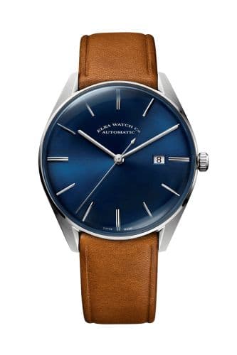 Elka Watch Co. D-Series Stainless Steel / Blue / Leather