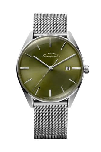 Elka Watch Co. D-Series Stainless Steel / Green / Milanese