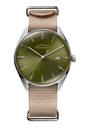 Elka Watch Co. D-Series Stainless Steel / Green / NATO