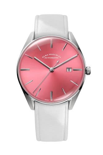 Elka Watch Co. D-Series Stainless Steel / Pink / Leather
