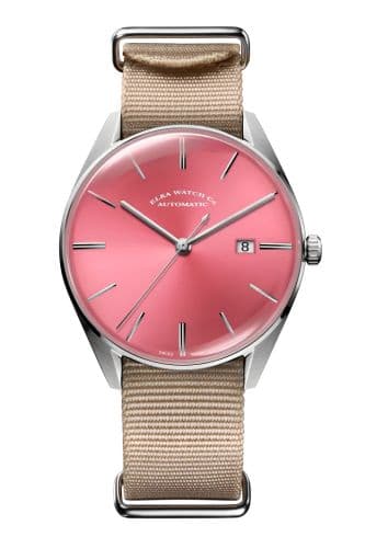 Elka Watch Co. D-Series Stainless Steel / Pink / NATO