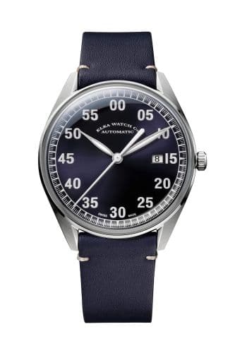 Elka Watch Co. X-Series Stainless Steel / Blue / Leather