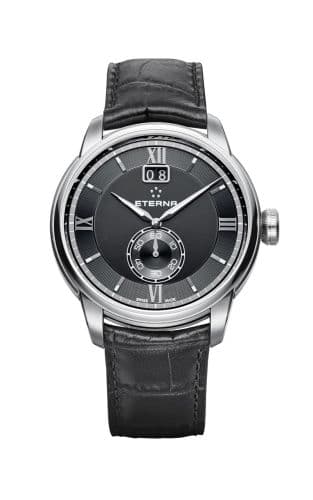 Eterna Adventic Quartz Big Date Black / Strap