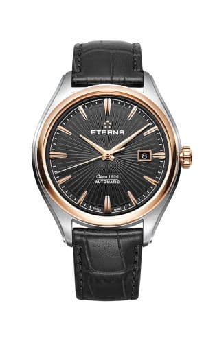 Eterna Avant-Garde Date Two Tone / Black / Strap