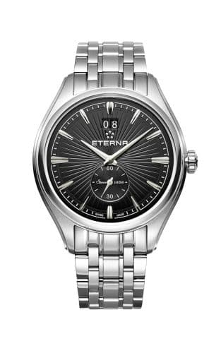 Eterna Avant-Garde Quartz Big Date Black / Bracelet