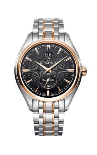Eterna Avant-Garde Quartz Big Date Two Tone / Black / Bracelet