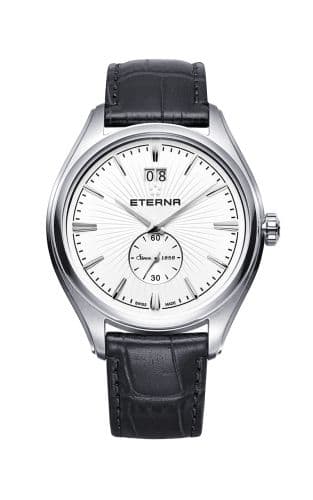 Eterna Avant-Garde Quartz Big Date White / Strap