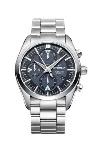 Eterna KonTiki Chronograph Black / Bracelet