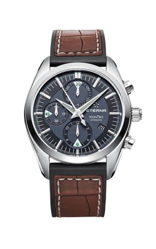 Eterna KonTiki Chronograph Black / Strap
