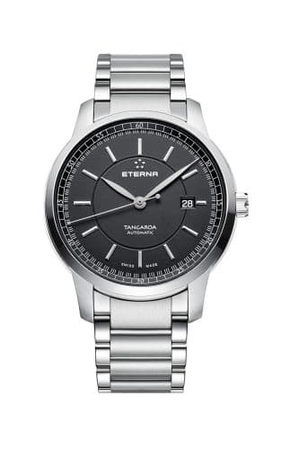 Eterna Tangaroa Three-Hands Black / Bracelet