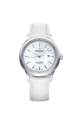 Eterna Tangaroa Three-Hands Lady White Strap