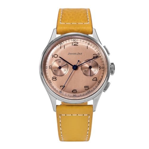 Excelsior Park Chronograph Stainless Steel / Salmon / Yellow-Brown Matte