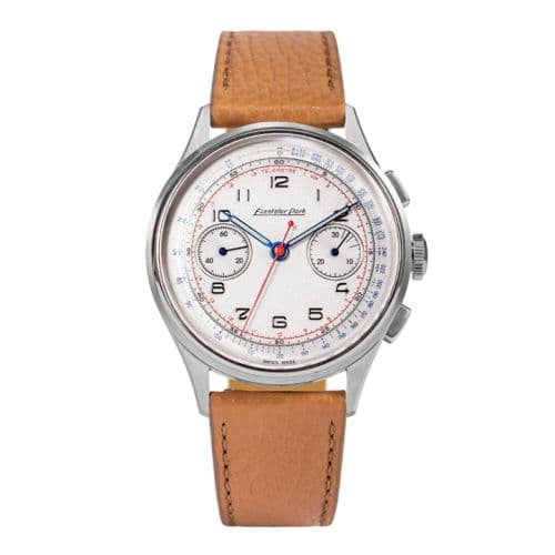 Excelsior Park Chronograph Stainless Steel / White / Brown Matte