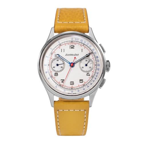 Excelsior Park Chronograph Stainless Steel / White / Yellow-Brown Matte