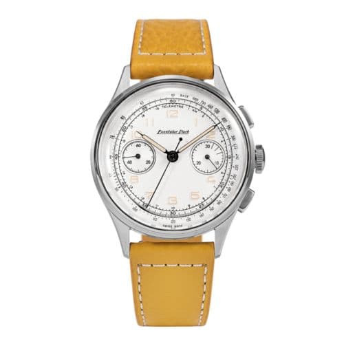 Excelsior Park Chronograph Stainless Steel / White / Yellow-Brown Matte