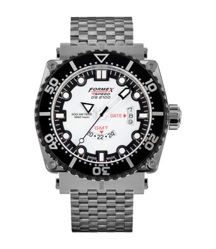 Formex Diver Quartz GMT White / Bracelet