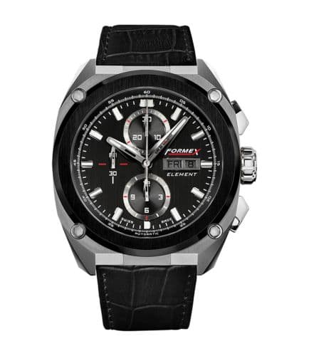 Formex Element Automatic Chronograph Ceramic Bezel / Black / Croco