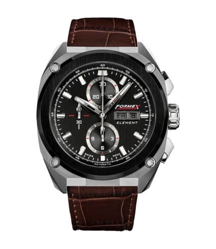 Formex Element Automatic Chronograph Ceramic Bezel / Black / Croco