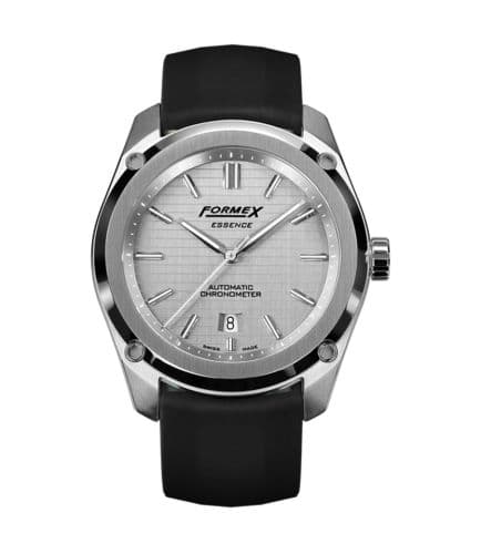 Formex Essence Automatic Chronometer Silver / Rubber