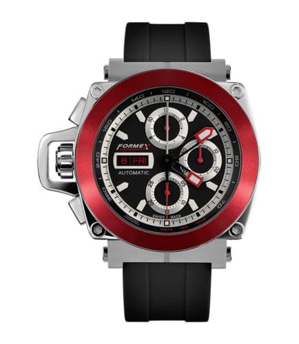 Formex Motorsport Automatic Chronograph Red Bezel / Black / Rubber