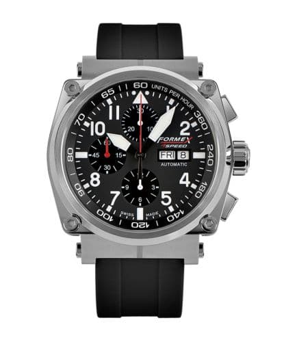 Formex Pilot Automatic Chronograph Black / Rubber