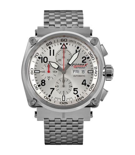 Formex Pilot Automatic Chronograph Silver / Bracelet