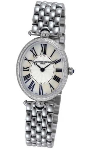Frederique Constant Art Deco Oval Stainless Steel - Diamond / Silver / Bracelet