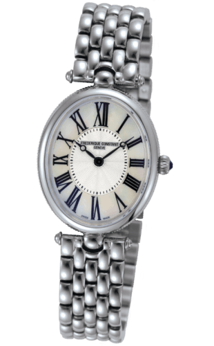 Frederique Constant Art Deco Oval Stainless Steel / Silver / Bracelet