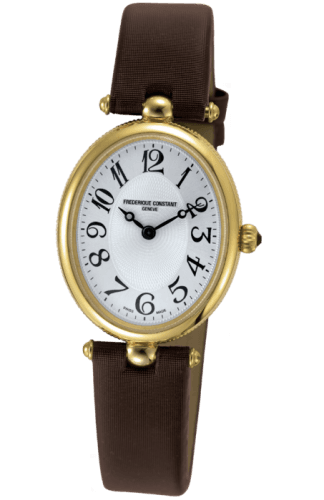 Frederique Constant Art Deco Oval Yellow Gold / Silver