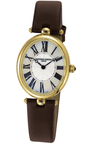 Frederique Constant Art Deco Oval Yellow Gold / Silver