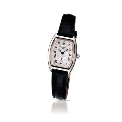Frederique Constant Art Deco Tonneau Small Second Stainless Steel / Silver