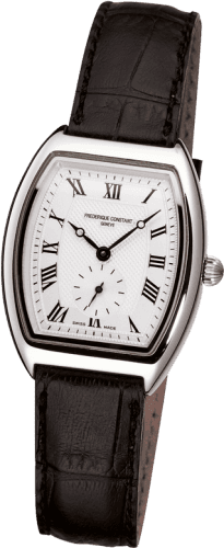 Frederique Constant Art Deco Tonneau Small Second Stainless Steel / Silver