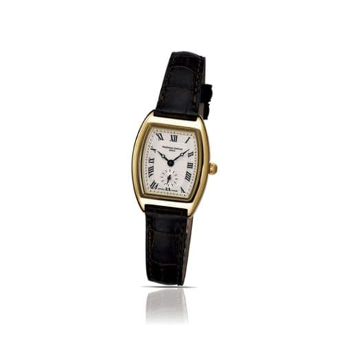 Frederique Constant Art Deco Tonneau Small Second Yellow Gold / Silver