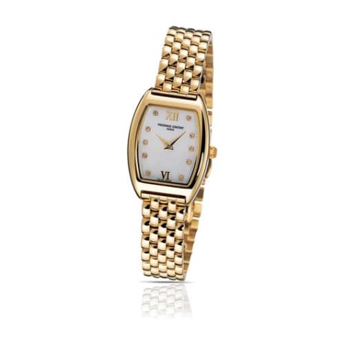 Frederique Constant Art Deco Tonneau Yellow Gold / MOP / Bracelet