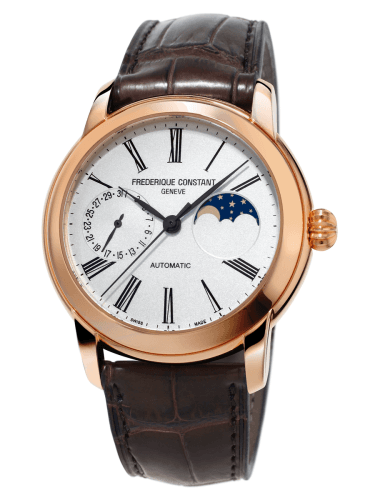 Frederique Constant Classic Moonphase Manufacture Rose Gold Plated / Silver