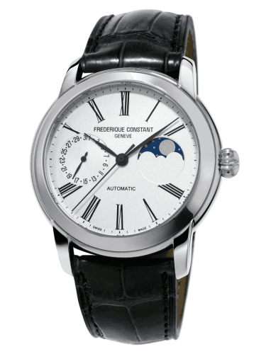Frederique Constant Classic Moonphase Manufacture Stainless Steel / Silver