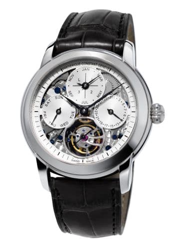Frederique Constant Classic Tourbillon Perpetual Calendar Manufacture / Silver / Skeleton
